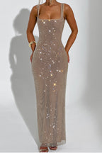 | Long glittery dress