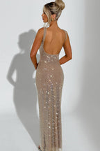| Long glittery dress