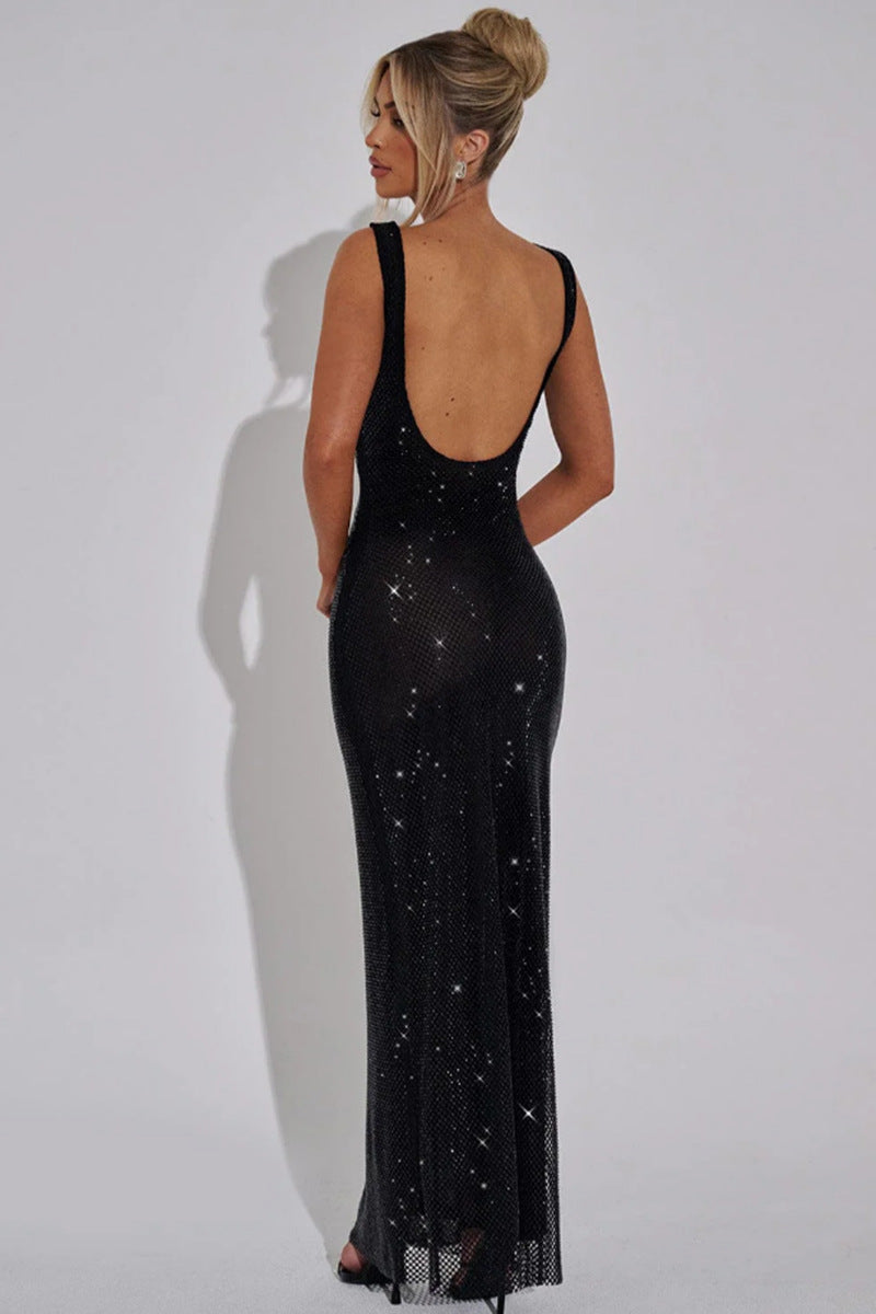 | Long glittery dress