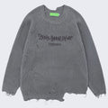 Distressed Knit Sweater