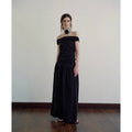 DressBetty - Solid Color Draping Knitted Pleated Skirt