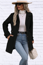 Collared Neck Button Up Coat