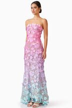 Katelyn Embroidered 3D Floral Maxi Dress