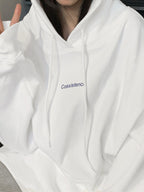 Oversized Logo Graphic Pullover Hoodie