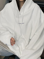 Oversized Logo Graphic Pullover Hoodie