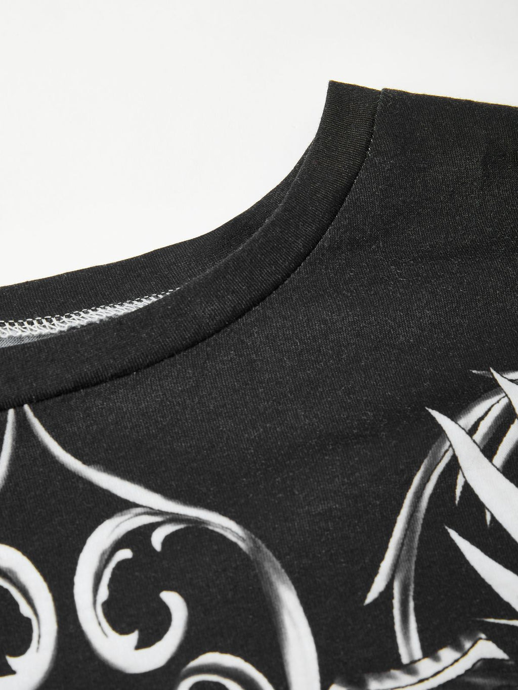 Punk Patchwork Long Sleeve Graphic Tee