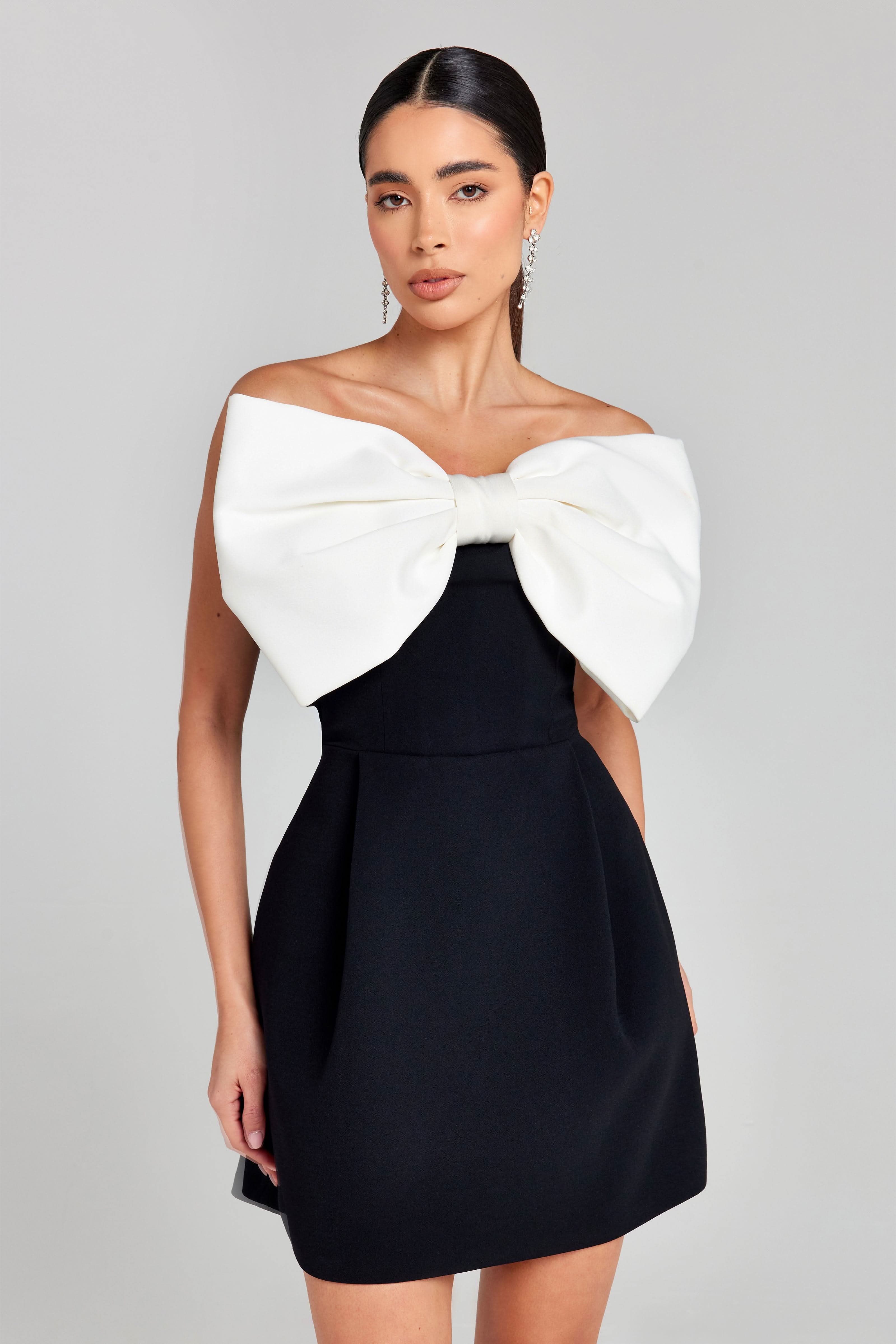 Lessy Bow Mini Dress