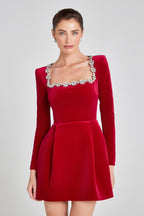 Jolie Velvet Mini Dress