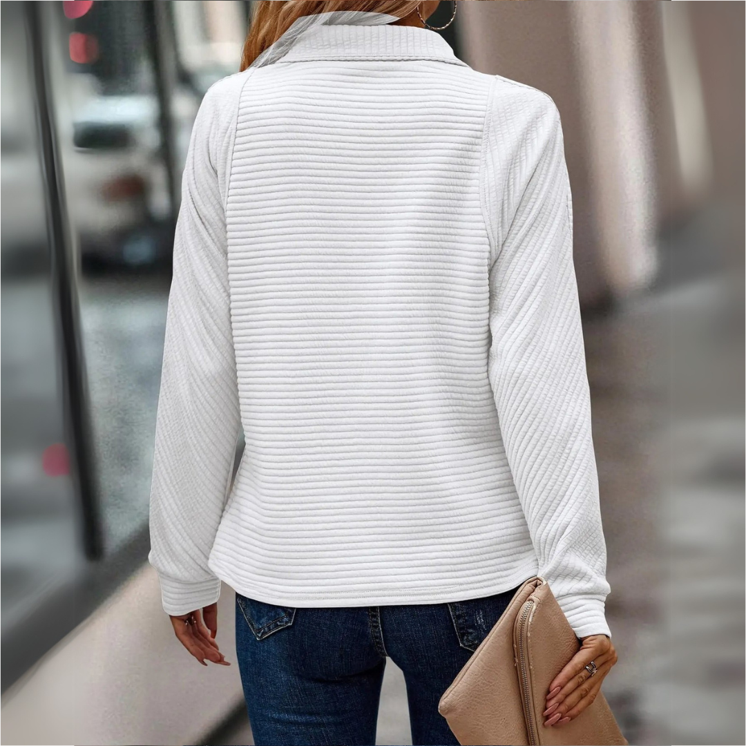 | Half-Zip Detail Sweater