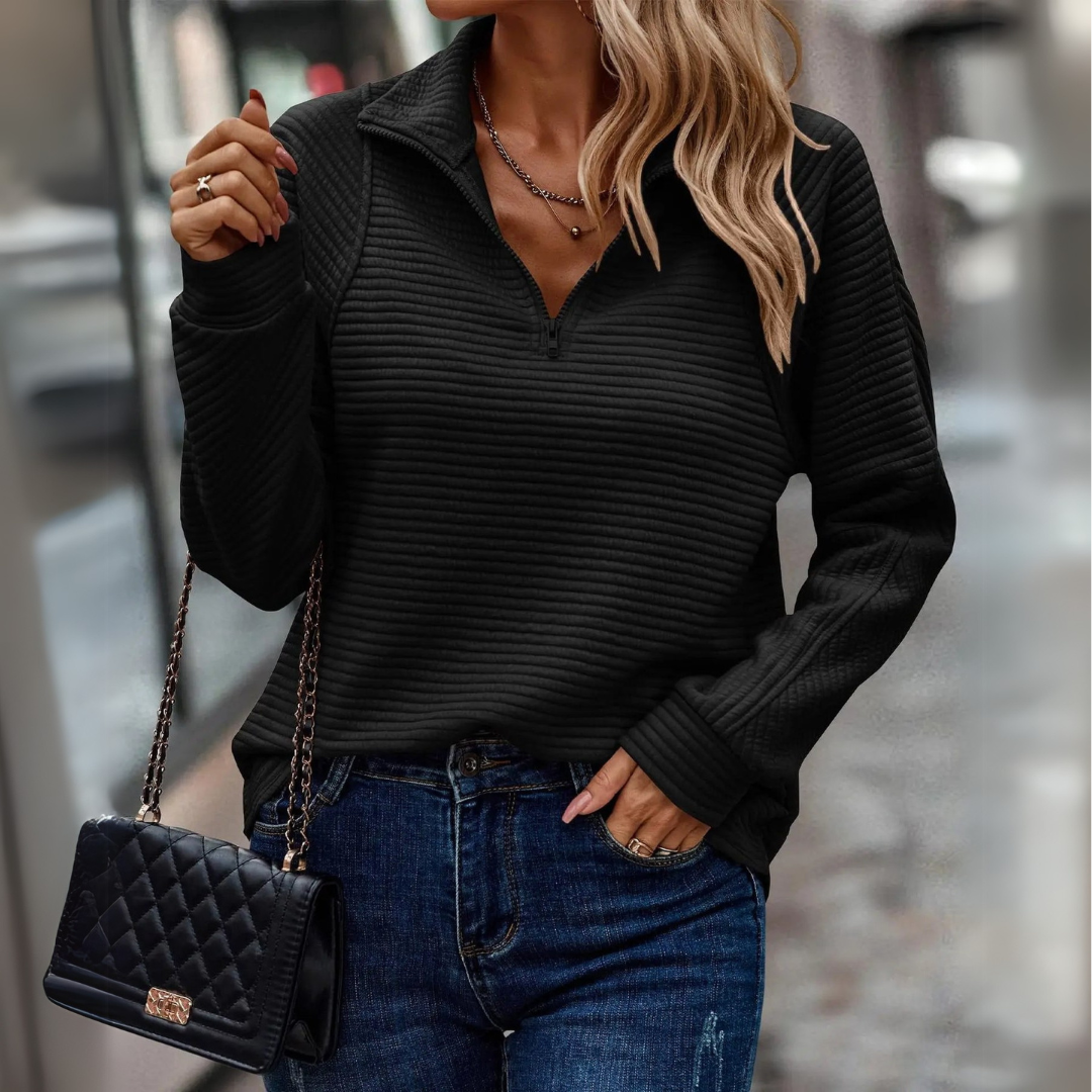 | Half-Zip Detail Sweater