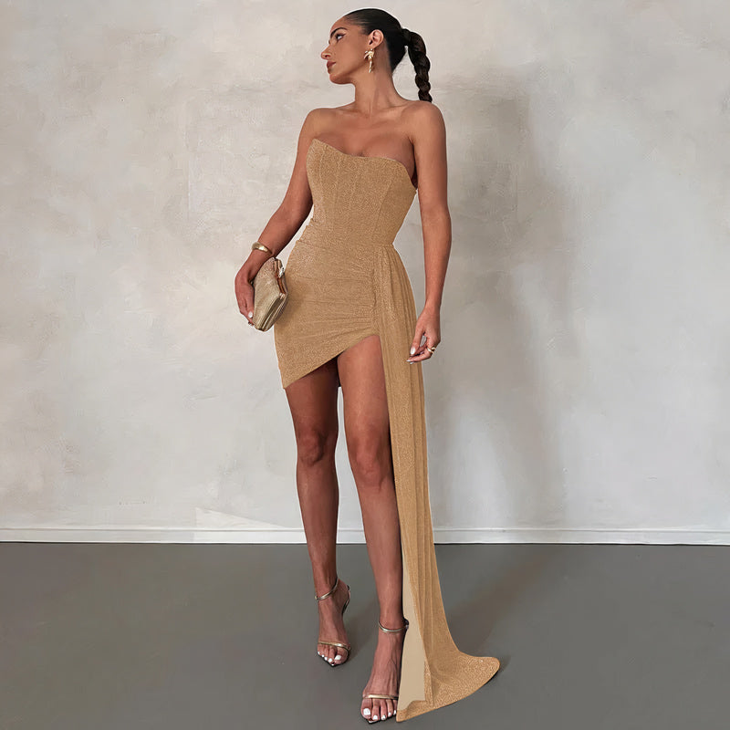Anice Timeless Cocktail Dress with Glitter Elevated Occasion Wear