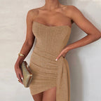 Anice Timeless Cocktail Dress with Glitter Elevated Occasion Wear