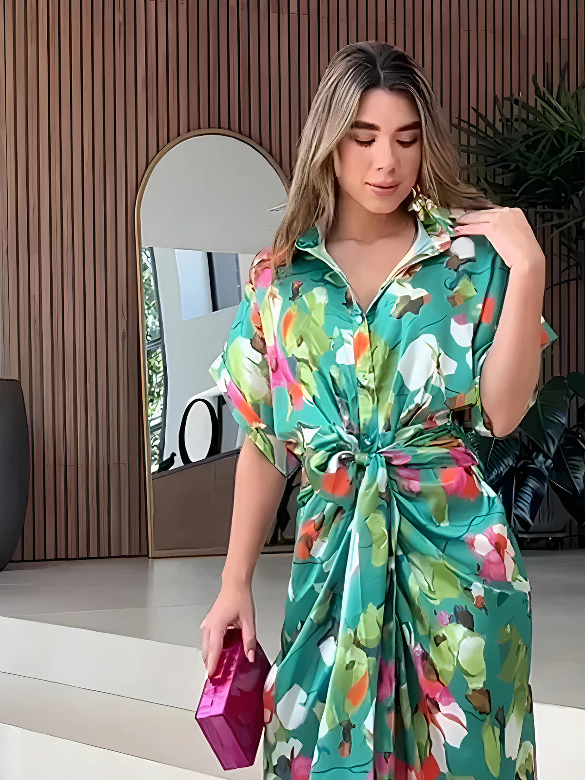 Trinidad Elevated Unique Floral Dress Chic Silhouette Collection