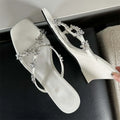 New Arrived Summer Square Toe Women Slippers Designer Wedge Highs Outdoor Party Shoes Low Heel Pumps