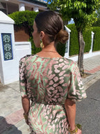 Sylvia | Copper Midi Dress
