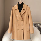 Elegant Soft Women__ Wool Cashmere Coat