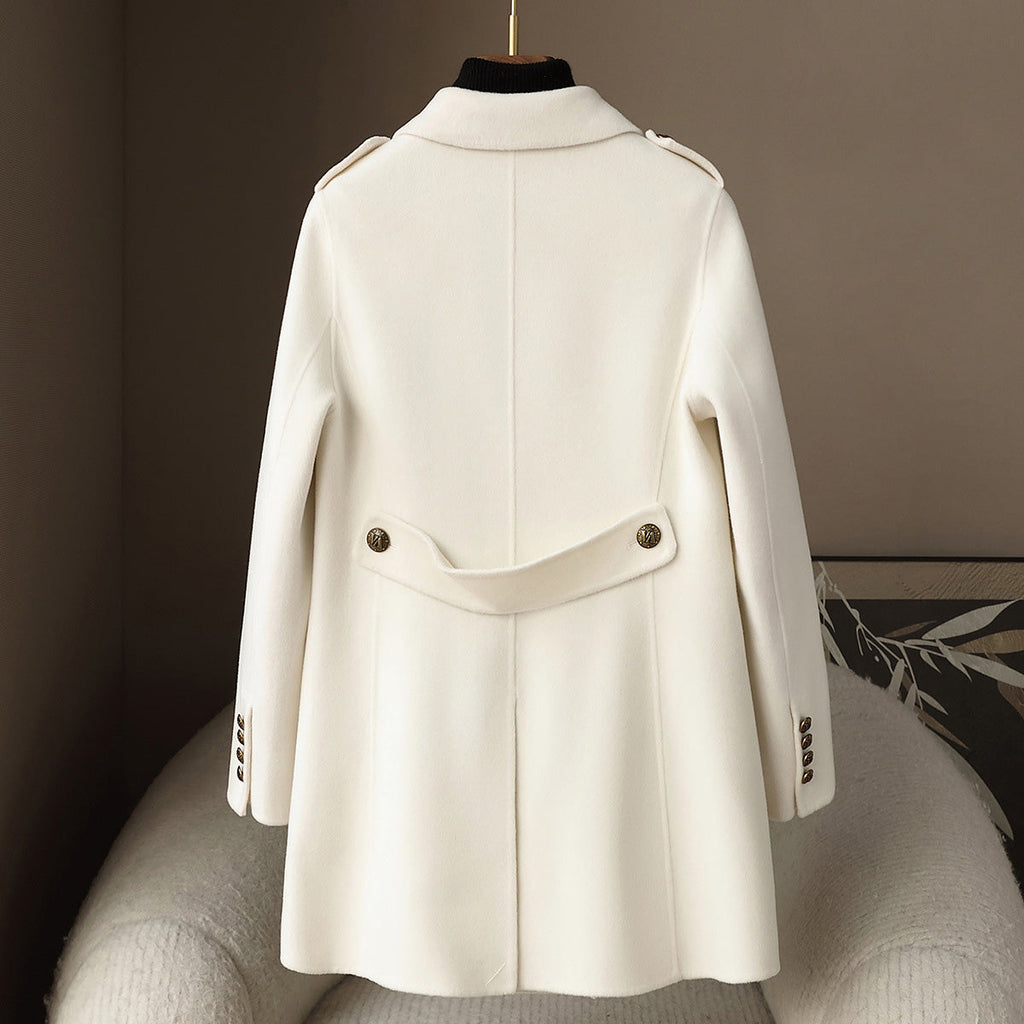 Elegant Soft Women__ Wool Cashmere Coat