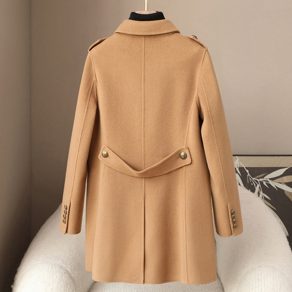 Elegant Soft Women__ Wool Cashmere Coat
