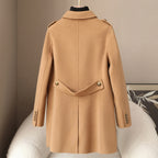 Elegant Soft Women__ Wool Cashmere Coat