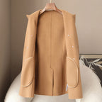 Elegant Soft Women__ Wool Cashmere Coat