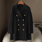 Elegant Soft Women__ Wool Cashmere Coat
