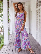Lydia | Floral Wide-leg Jumpsuit