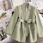 Elise Leroy Belted Botanica Blazer