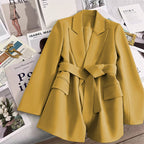 Elise Leroy Belted Botanica Blazer