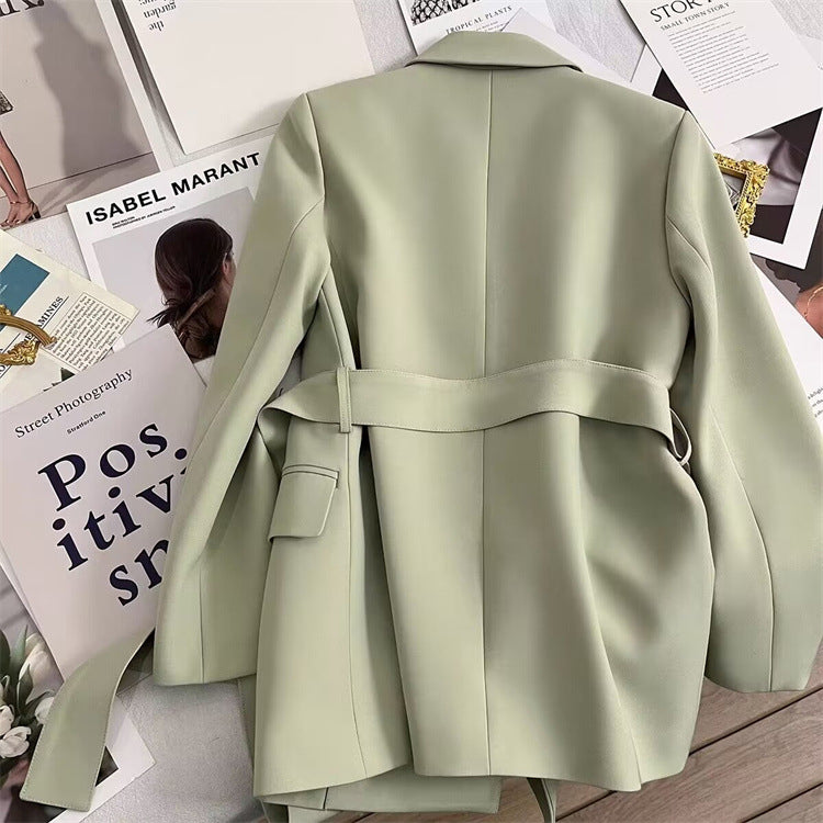 Elise Leroy Belted Botanica Blazer