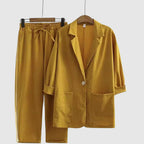 Elise Leroy Breezy Bloom Linen Duo Set