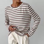Elise Leroy Chic Striped Long-Sleeve Shirt