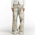 Elise Leroy Distressed Art Washed Jeans
