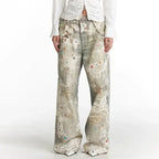 Elise Leroy Distressed Art Washed Jeans
