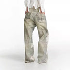 Elise Leroy Distressed Art Washed Jeans