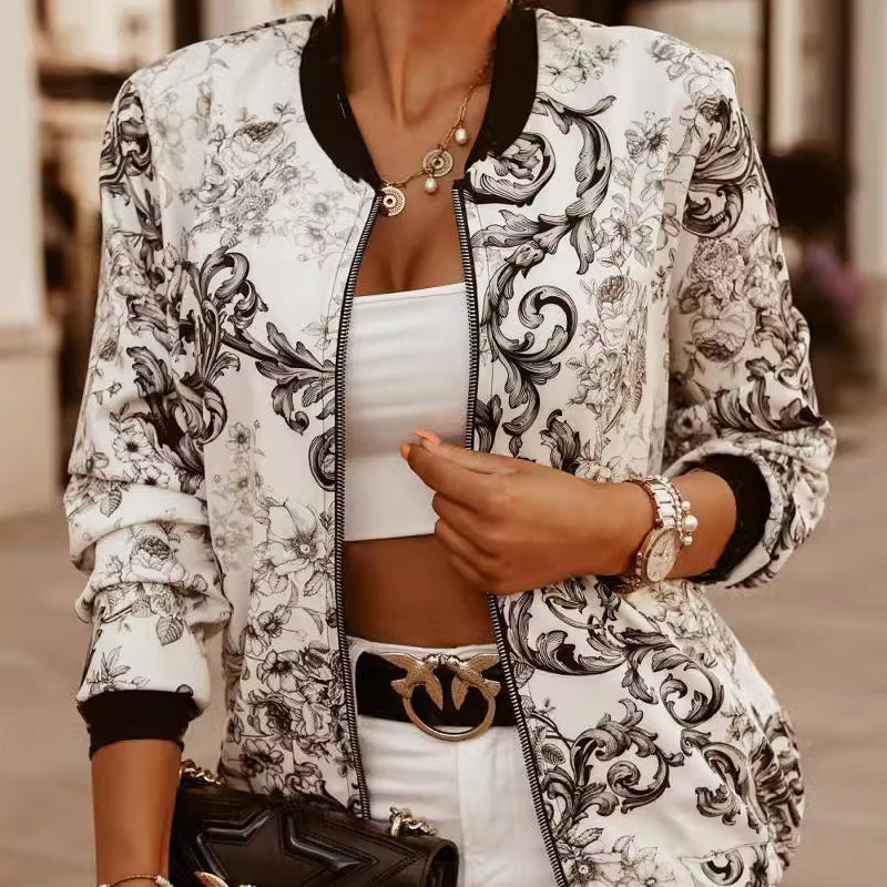 Elise Leroy Floral Lightweight Jacket