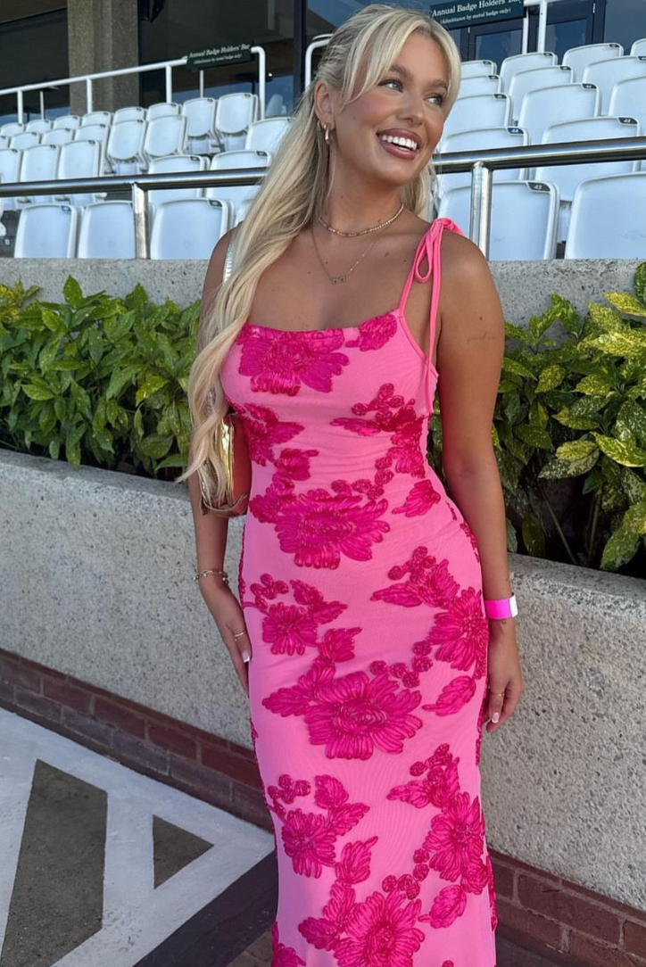 Maritza | Floral Knot-Strap Dress