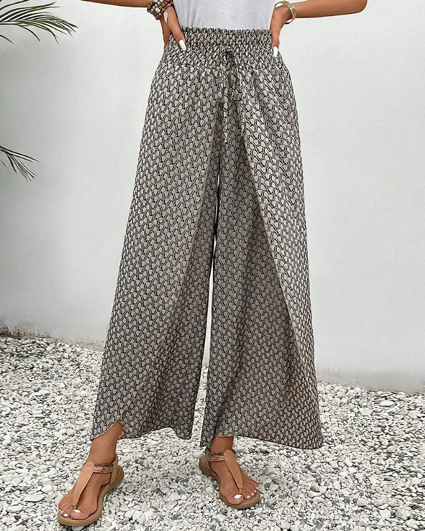 Desiree Elevated Wide Leg Dress Pants Occasion Wear