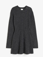 Gara Timeless Rib Knit Dress Premium Wardrobe Essential