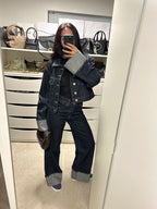 | Women's Cropped Jacket and Pants Set