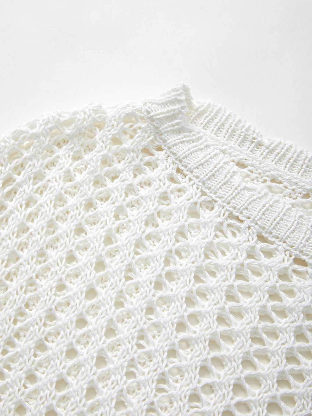 Hollow Out Crochet Long Sleeve Knit Top