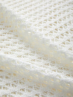 Hollow Out Crochet Long Sleeve Knit Top