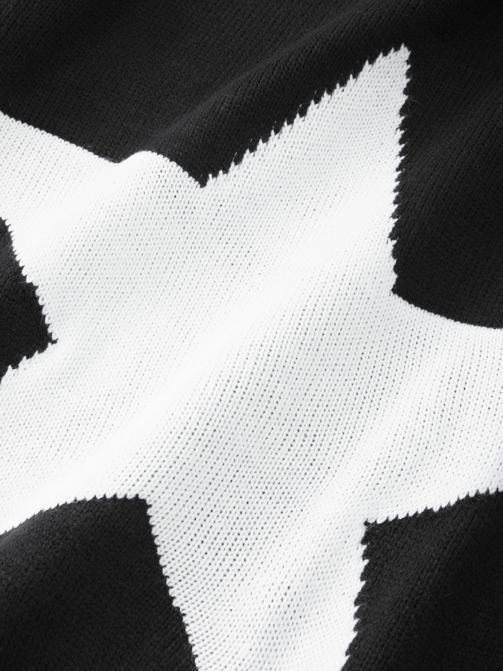 Star Jacquard Pullover Long Sweater