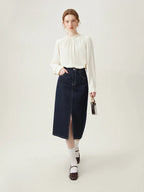 Casual Lamb Wool Denim Splicing Short Fashionable Jacket