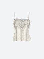 Fairycore Mesh Ruffled Top & Mini Skirt Two Piece Set