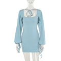 Fall Type Hip dress Socialite Slim Fit Backless Basic