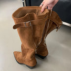 Trendy Fashionable Elegant Stylish Western Pointed Toe Knee High Boots