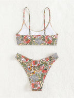 Floral Bralette Bikini Set