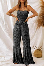 Blue Zone Planet | Floral Spaghetti Strap Wide Leg Jumpsuit