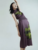 Floral Top & Midi Skirt Two Piece Set