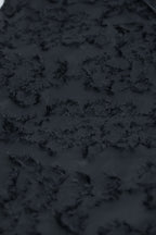 Floral Jacquard Tassel Lace Up Maxi Dress